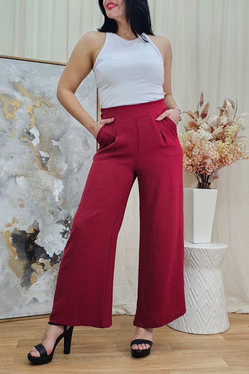 Pantalón palazo de Cey con Elástico Indira