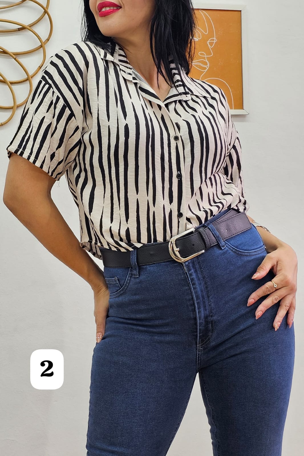 Camisa Hawaiana emilia estampada Purpurina (PARTE 3)