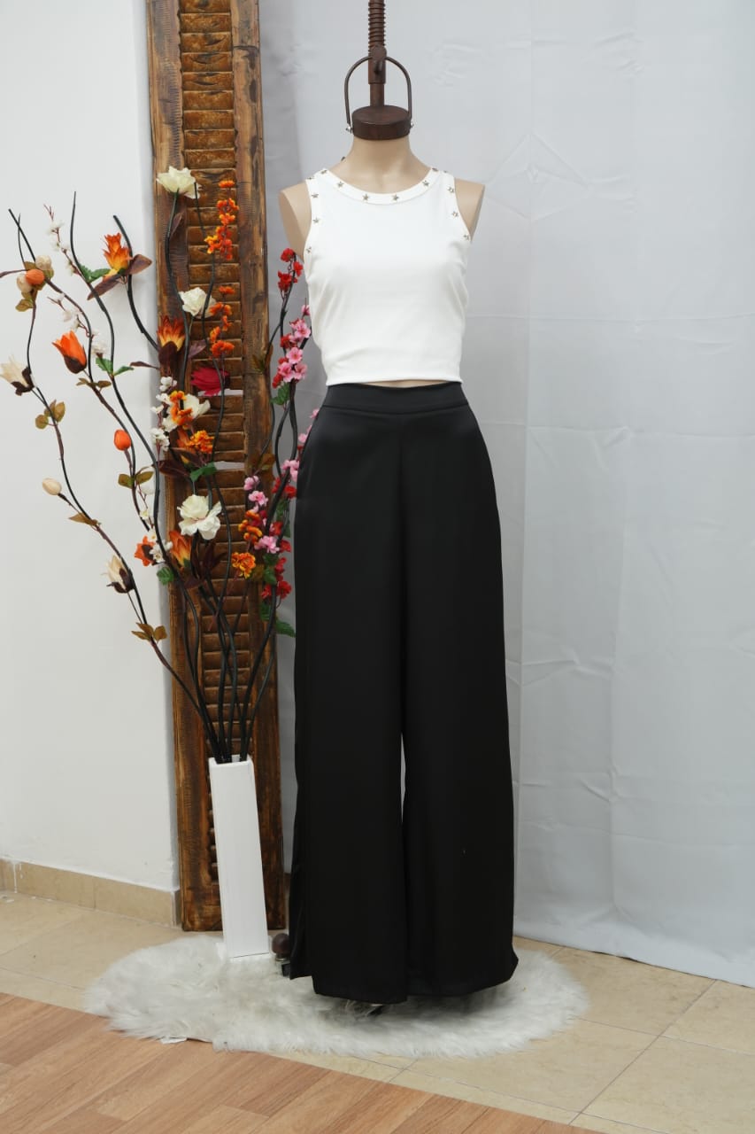 Pantalón sastrero con elastico atrás y Bolsillo