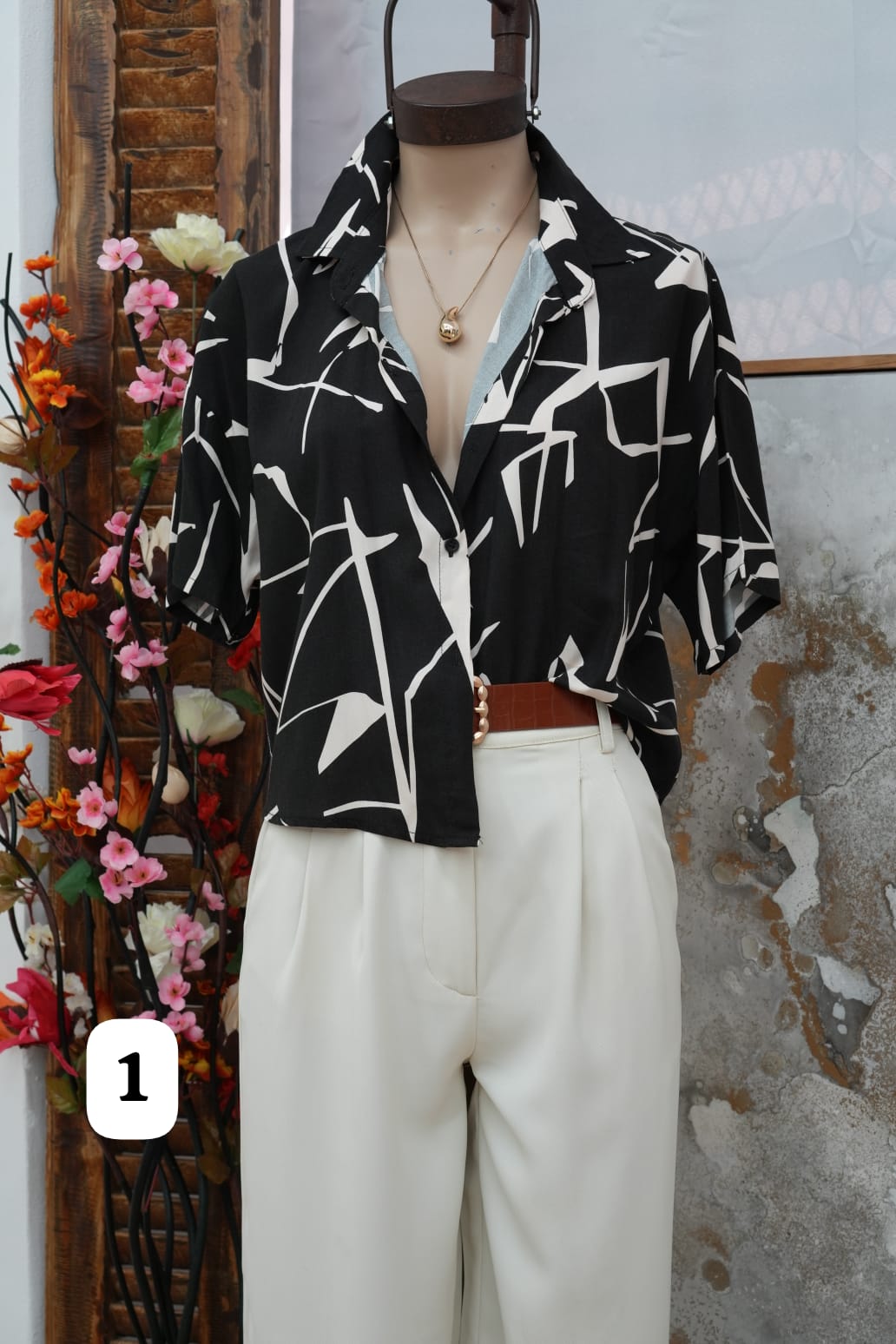 Camisa corta hawaiana fibrana estampada Frida (PARTE 3)