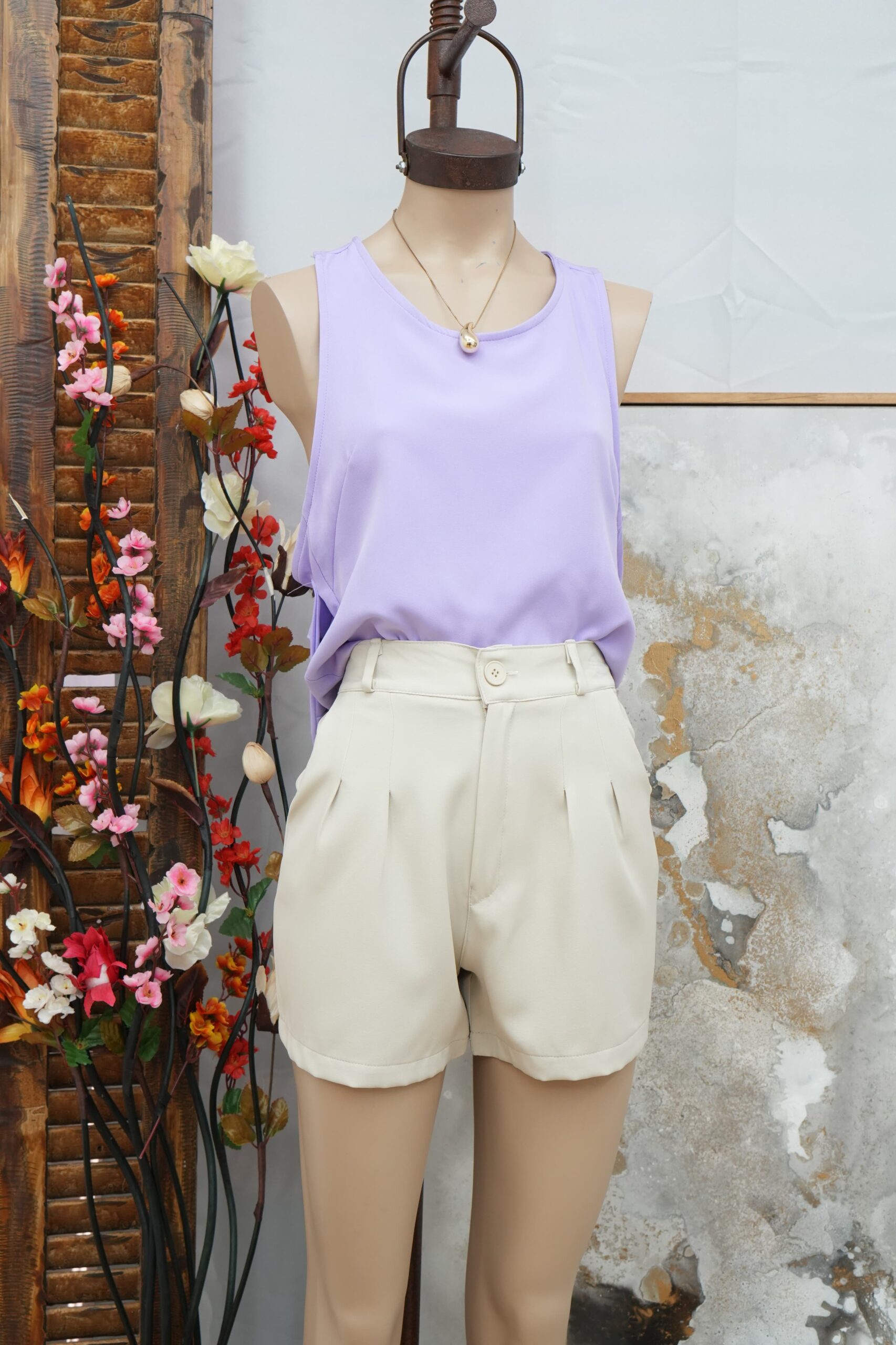 Blusa sastrera con lazo Atra