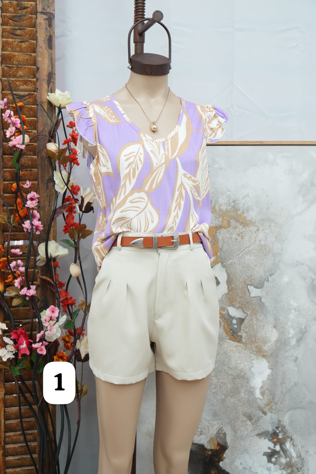 Blusa lino meli