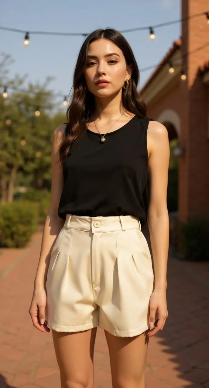 Blusa sastrera con lazo Atra