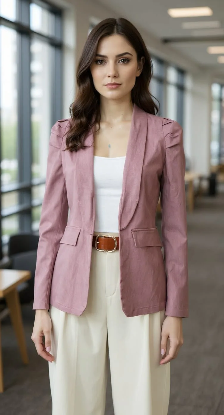 Blazer manga princesa de bengalina elastizada Yina