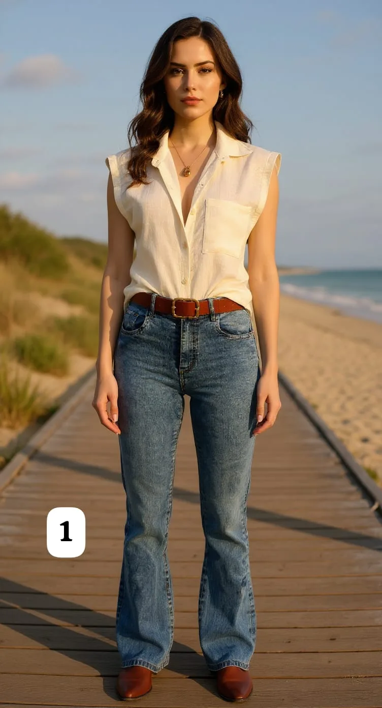 Camisa hombre caído un bolsillo Lino liso Tulum Hailey