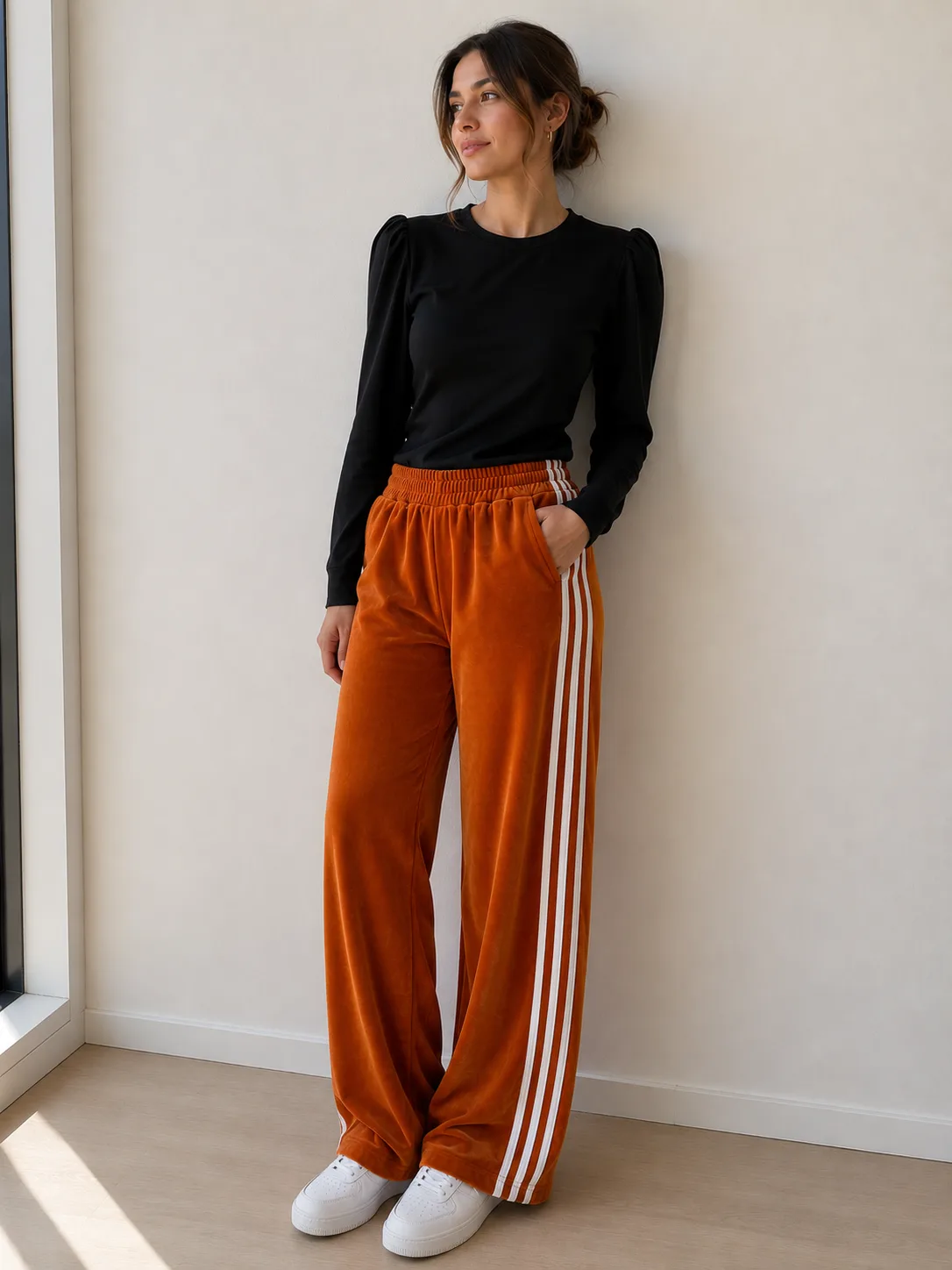 Pantalón plush 3 tiras Venecia