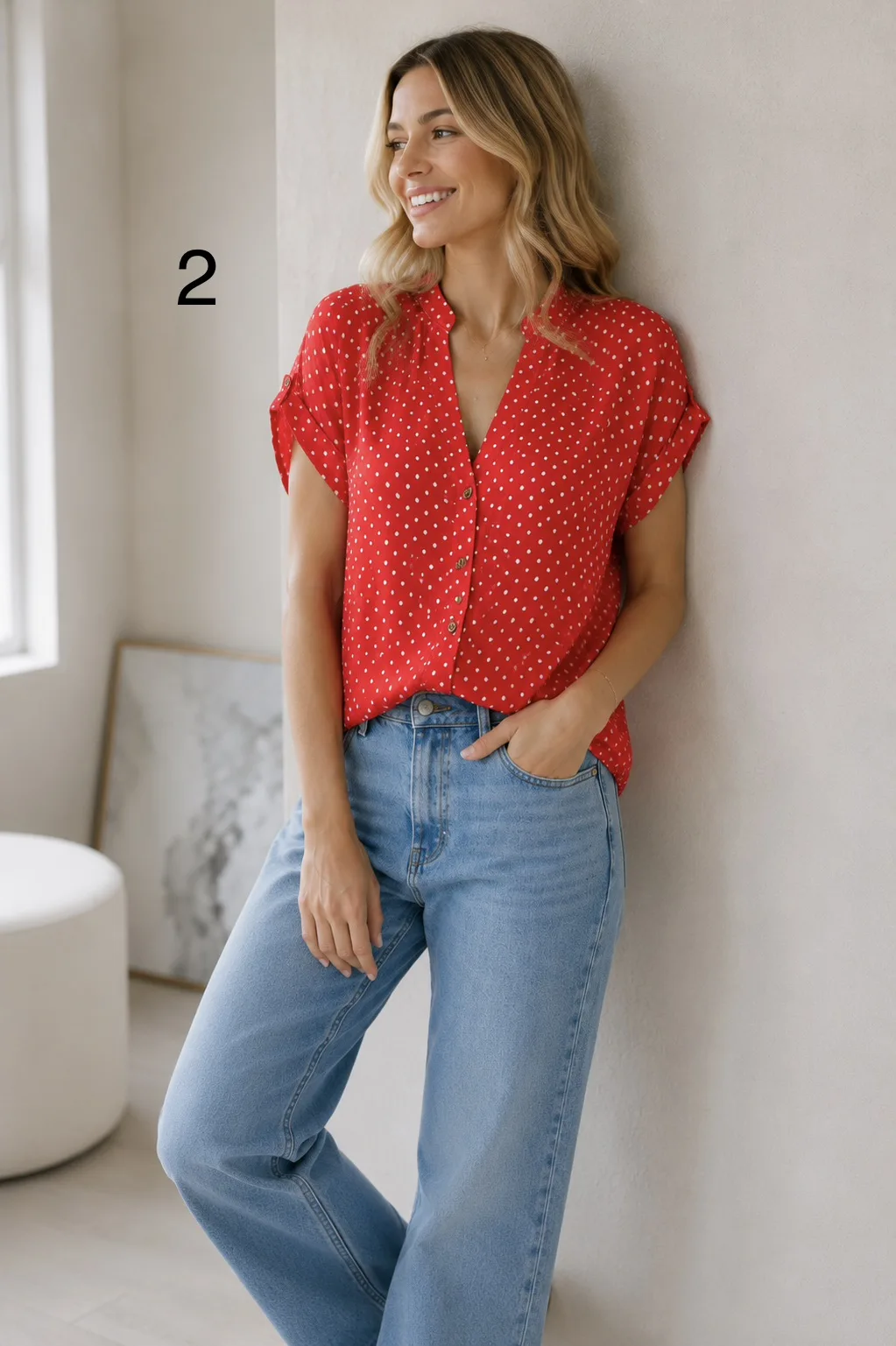 Camisa Fibrana cuello mao manga corta Dani