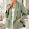 Blazer entallado de Tela Alo rayón SAKURA - Gaby Chic