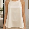 Musculosa con redondo con lazo fino atras de saten liso CHIA - Gaby Chic (foto 4)
