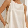Musculosa amplia cuello redondo de satén liso Premium LUZ - Gaby Chic (foto 4)