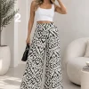 Maxi palazo de Emilia estampado con bolsillo y elástico MAURI - Gaby Chic (foto 2)