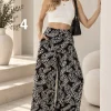Maxi palazo de Emilia estampado con bolsillo y elástico MAURI - Gaby Chic (foto 4)