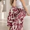 Maxi palazo de Emilia estampado con bolsillo y elástico MAURI - Gaby Chic