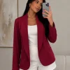 Blazer entallado ALO RAYÓN Sakura (tela opaca) - Gaby Chic (foto 2)