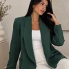 Blazer entallado ALO RAYÓN Sakura (tela opaca) - Gaby Chic (foto 4)