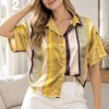 Camisa corta hawaiana satén estampado KURU - Gaby Chic (foto 2)