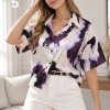 Camisa corta hawaiana satén estampado KURU - Gaby Chic (foto 5)